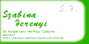 szabina herenyi business card